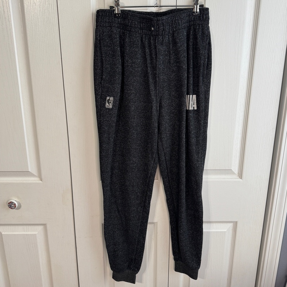 NBA gray black jogger sweatpants size medium